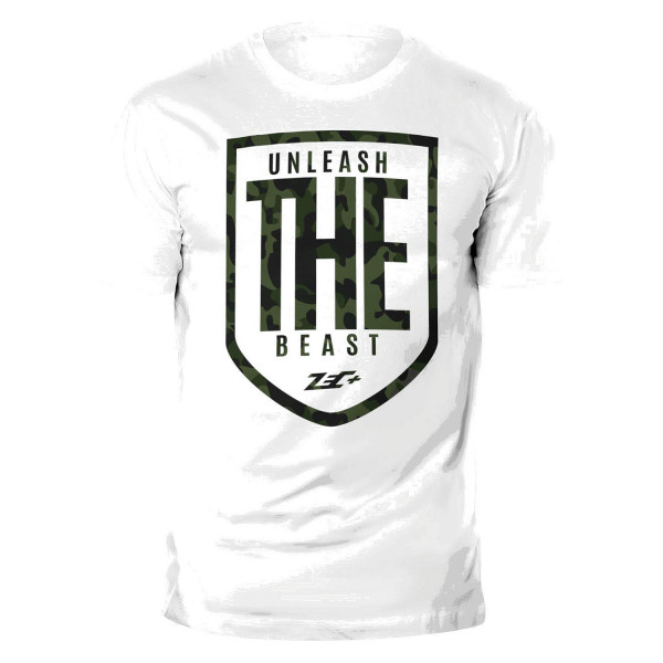 zec+ unleash the beast T-shirt homme blanc