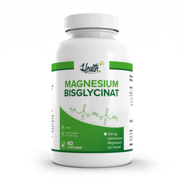 health+ bisglycinate de magnésium, 120 gélules