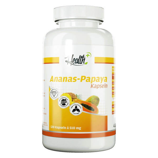 health+ enzymes ananas-papaye, 120 gélules