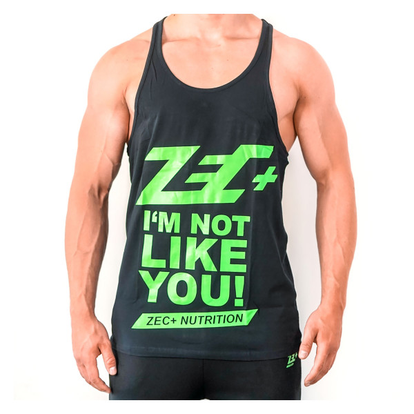 zec+ stringer shirt de musculation homme noir