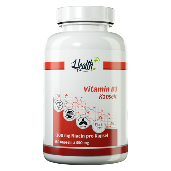 health+ vitamine b3, 180 capsules