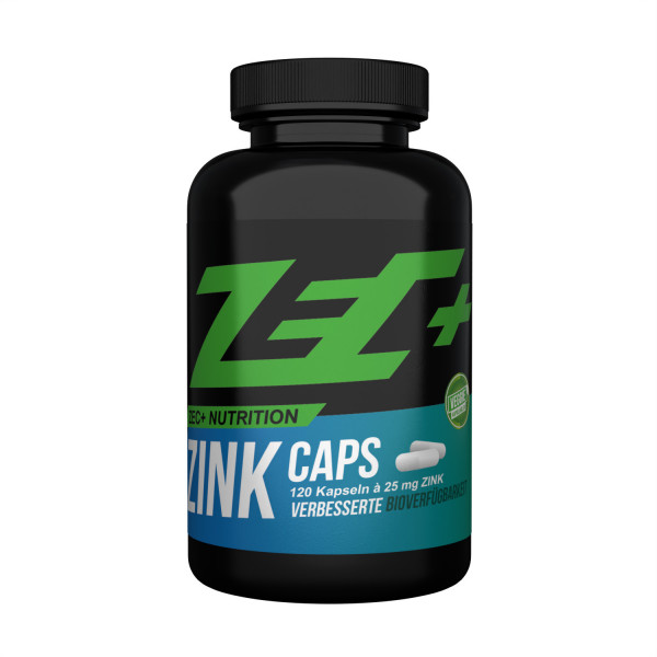 zec+ zink caps bisglycinate de zinc, 120 gélules