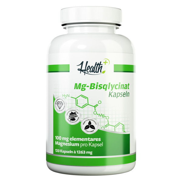 health+ bisglycinate de magnésium, 120 gélules