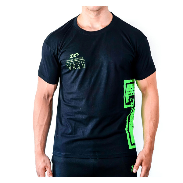 zec+ athletic t-shirt man noir